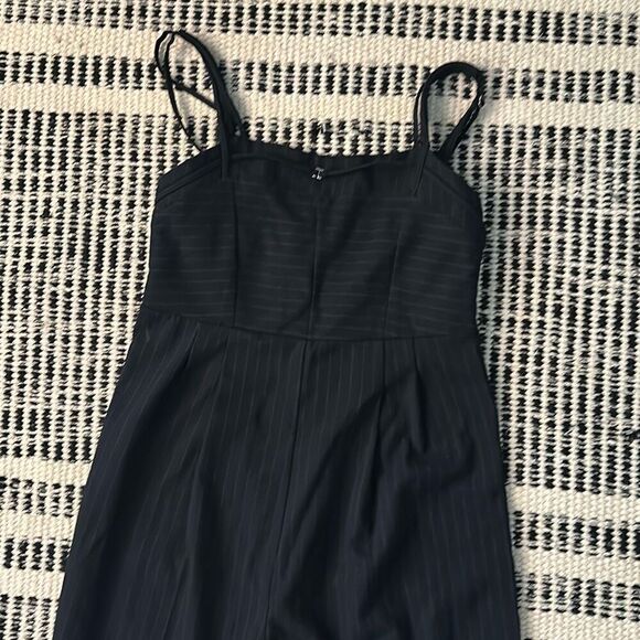 Zara Kids Size 11-12 Girls Blue Striped Jumpsuit - Picture 3 of 7